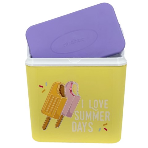 Lodówka CEGECO 24L Żółta wzór Lody Kamai Kamai COOLBOX