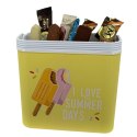 Lodówka CEGECO 24L Żółta wzór Lody Kamai Kamai COOLBOX