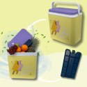 Lodówka CEGECO 24L Żółta wzór Lody Kamai Kamai COOLBOX