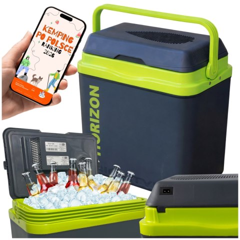 Lodówka GIO STYLE 26L Antracytowa Zielony Akcent Kamai Kamai COOLBOX