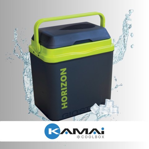 Lodówka GIO STYLE 26L Antracytowa Zielony Akcent Kamai Kamai COOLBOX