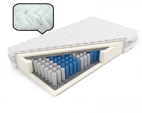 Materac ortopedyczny H2 Posejdon Plus 160x200x27 SilverActive