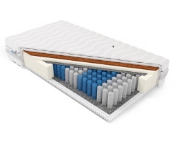 Materac pocket kokos z lateksem H2H3 Ares 90x180x24 Margrita czarny