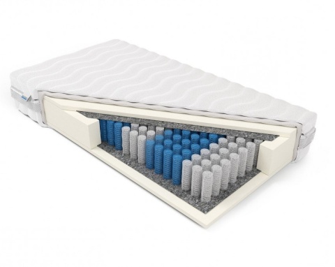 Polski Ortopedyczny Materac pocket H2/H2 Posejdon 140x200x21 Aloe Vera