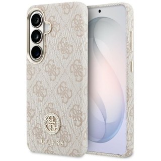Guess 4G Rhinestone Round Logo MagSafe - Etui Samsung Galaxy S26 (różowy)