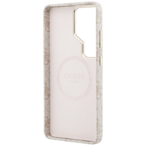 Guess 4G Script MagSafe - Etui Samsung Galaxy S26 Ultra (różowy)
