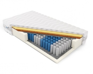 Materac pocket visco samomasujący H2 Hynos Plus 200x200x29 SilverActive