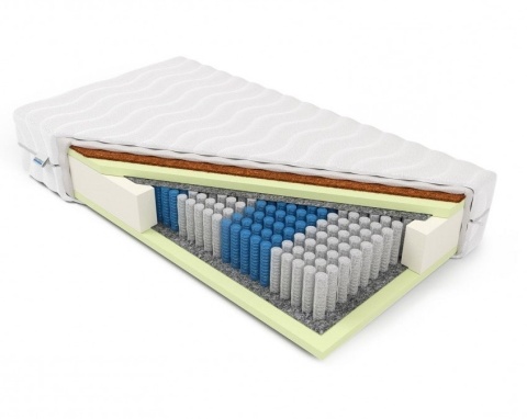 Materac Multipocket z kokosem H2,H3 Lalita 100x200x21 Margrita - Czarny