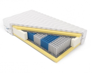 Materac luxpocket memory H2 Hefajstos 160x200x22 SilverActive