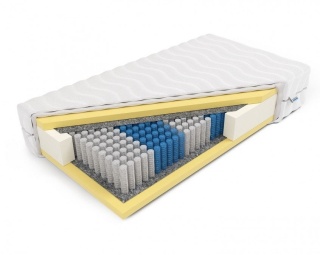Ortopedyczny materac Multipocket memory Perseusz 90x200x22 Margrita - Czarny