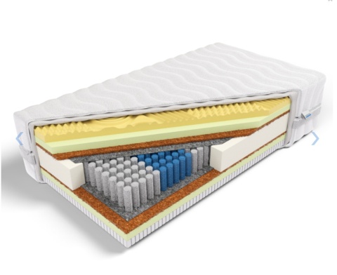 Materac Multipocket SAMOMASUJĄCY z Lateksem JAZON 90x200x32 ALOE VERA