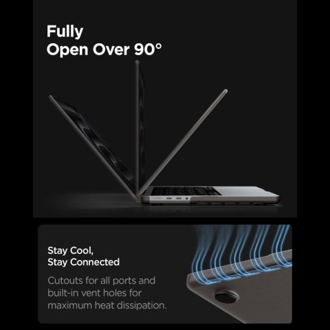 Spigen AirSkin - Obudowa MacBook Pro 16" (M5/M4/M3/M2/M1/2026-2021) (Frost Black)