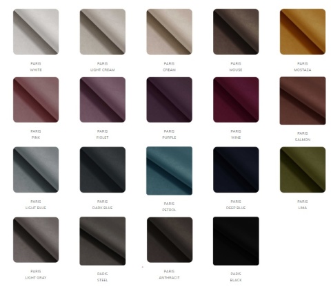 Łóżko tapicerowane LINE PLUS z pojemnikiem  120x200 PARIS White