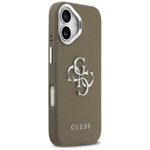 Guess Grained Big 4G Classic Logo - Etui iPhone 17 (brązowy)
