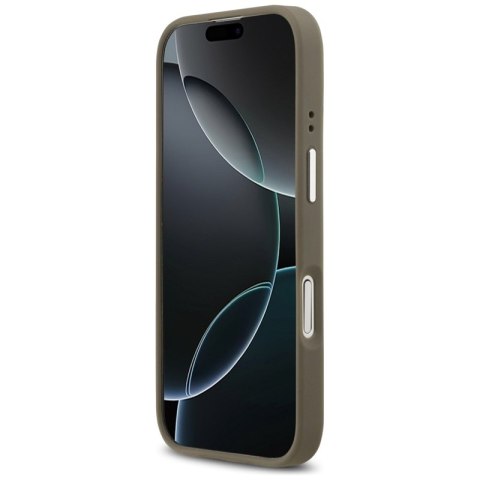Guess Grained Big 4G Classic Logo - Etui iPhone 17 (brązowy)