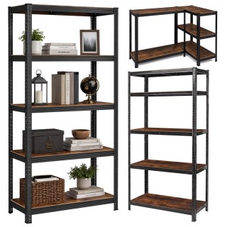 Regał magazynowy 5 poziomów loftowy 180x90x40 nośność 875 kg