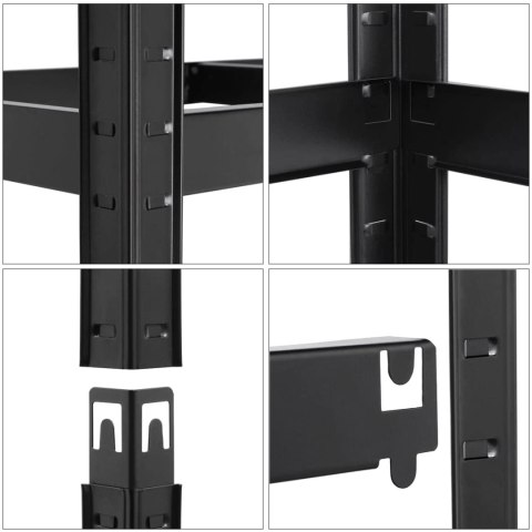 Regał magazynowy 5 poziomów loftowy 180x90x40 nośność 875 kg