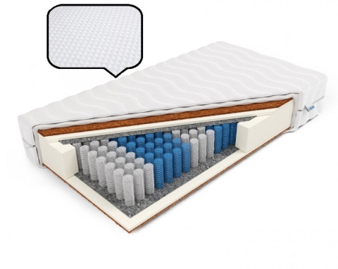 GRUBY Materac pocket kokos obustronny H3 Tytan Plus 160x200x29 Dormia