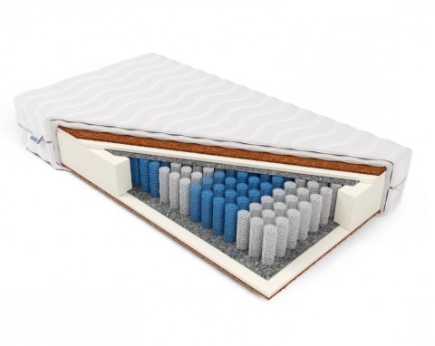 GRUBY Materac pocket kokos obustronny H3 Tytan Plus 160x200x29 SilverActive