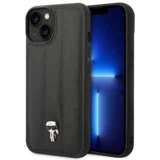 Karl Lagerfeld Quilted Puffy Ikonik Pin - Etui do iPhone 14 Plus (Czarny)