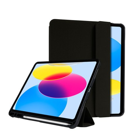 Crong FlexFolio - Etui iPad 11" (2025) / iPad 10.9" (2022) z funkcją Apple Pencil (czarny)