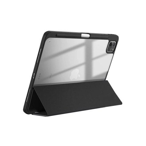 Crong PrimeFolio - Etui iPad Air 11" (2026 - 2024) / iPad Air 10.9" (5-4 gen.) / iPad Pro 11" (2022-2021) (czarny/przezroczysty)