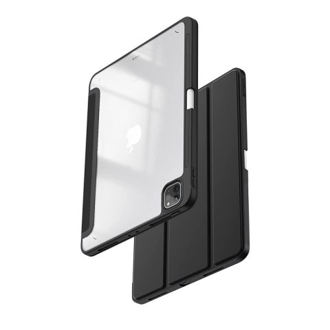 Crong PrimeFolio - Etui iPad Air 11" (2026 - 2024) / iPad Air 10.9" (5-4 gen.) / iPad Pro 11" (2022-2021) (czarny/przezroczysty)