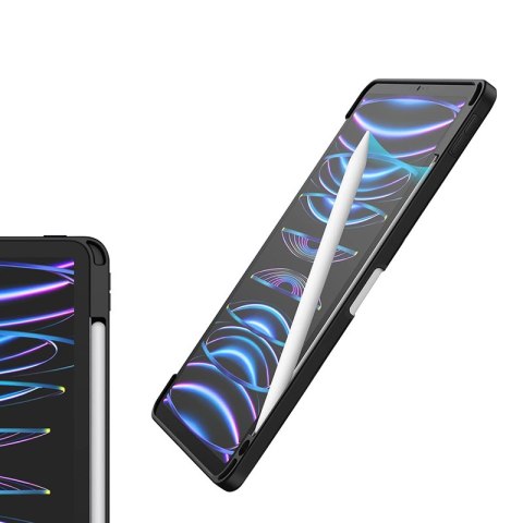 Crong PrimeFolio - Etui iPad Air 11" (2026 - 2024) / iPad Air 10.9" (5-4 gen.) / iPad Pro 11" (2022-2021) (czarny/przezroczysty)