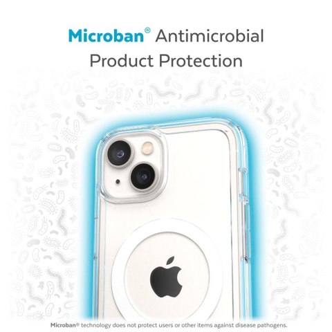 Speck Gemshell + MagSafe - Etui do iPhone 15 Plus / iPhone 14 Plus z powłoką MICROBAN (Clear)