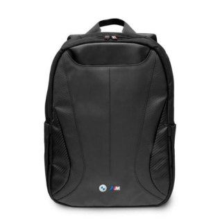 BMW Carbon&Leather Tricolor - Plecak na notebooka 16" (czarny)