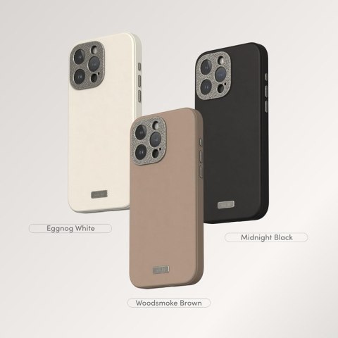 Moshi Napa MagSafe - Skórzane etui iPhone 15 Pro (Eggnog White)