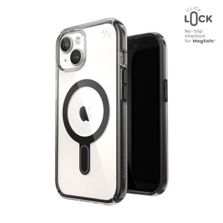 Speck Presidio Perfect-Clear ClickLock & MagSafe - Etui iPhone 17e / 16e / 15 / 14 / 13 (Clear / Frosted Black / Slate Grey)