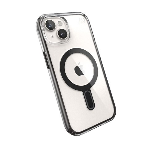Speck Presidio Perfect-Clear ClickLock & MagSafe - Etui iPhone 17e / 16e / 15 / 14 / 13 (Clear / Frosted Black / Slate Grey)