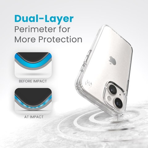 Speck Presidio Perfect-Clear - Etui iPhone 17e / 16e / 15 / 14 / 13 (Clear)