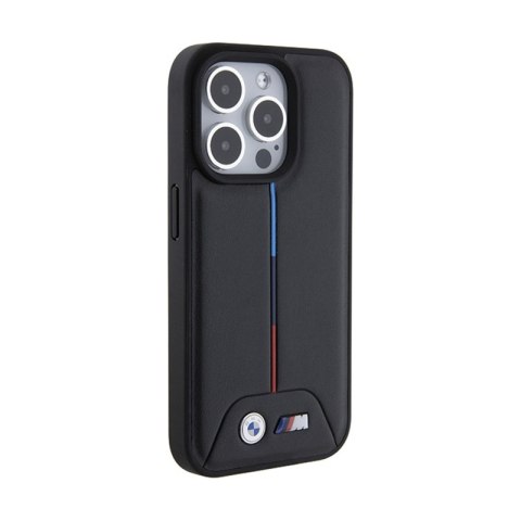 BMW Quilted Tricolor - Etui iPhone 15 Pro (czarny)