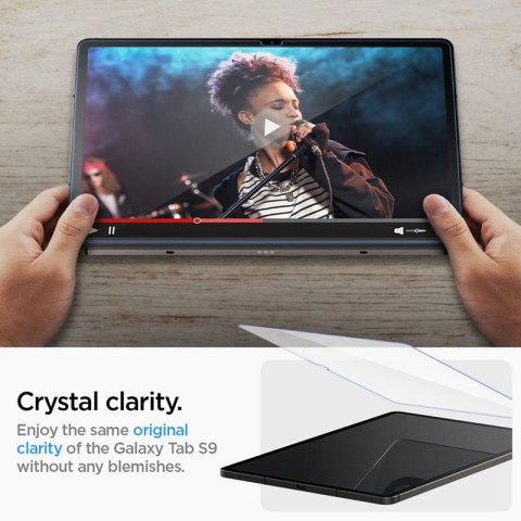Spigen GLAS.TR EZ FIT - Szkło hartowane do Samsung Galaxy Tab S9 11" / S9 FE / S10 FE / S10 Lite 10.9" X710 / X716B / X510 / X51