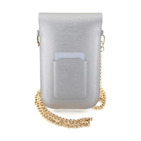 Hello Kitty Leather Metal Logo Chain - Torebka crossbody na telefon (srebrny)