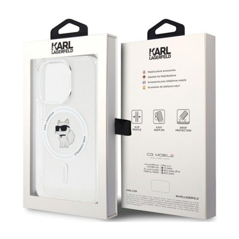 Karl Lagerfeld IML Choupette MagSafe - Etui iPhone 14 Pro (przezroczysty)