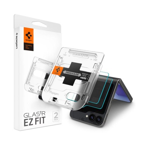 Spigen Glas.TR EZ Fit 2-Pack - Szkło hartowane do Samsung Galax Z Flip 6 / 7 FE (2 sztuki)