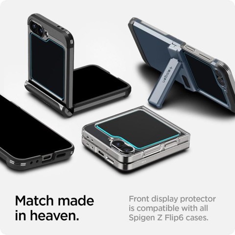 Spigen Glas.TR EZ Fit 2-Pack - Szkło hartowane do Samsung Galax Z Flip 6 / 7 FE (2 sztuki)