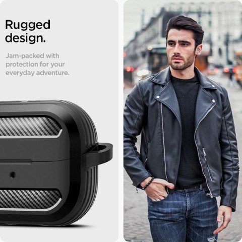 Spigen Rugged Armor - Etui do Samsung Galaxy Buds 3 / 3 FE / 3 Pro (Matte Black)