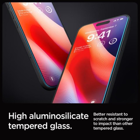 Spigen GLAS.TR EZ FIT 2-Pack - Szkło hartowane do iPhone 16 Pro Max / 17 Pro Max 2 szt