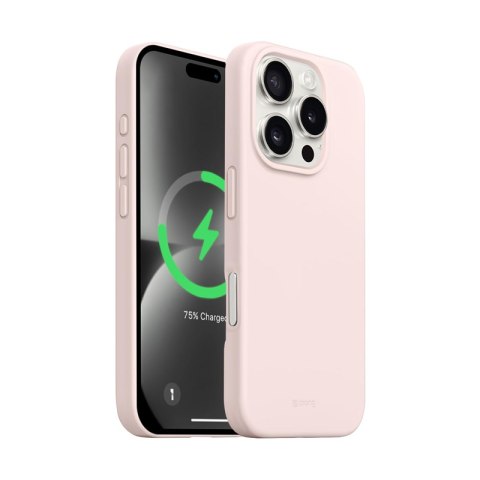 Crong Color Cover Magnetic - Etui iPhone 16 Pro Max MagSafe (piaskowy róż)