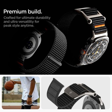 Spigen DuraPro Flex - Pasek do Samsung Galaxy Watch Ultra 47 mm (2025/2024) (Czarny)