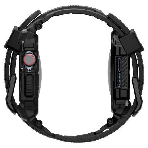 Spigen Rugged Armor Pro - Pasek z obudową do Apple Watch 10 46 mm (Matte Black)