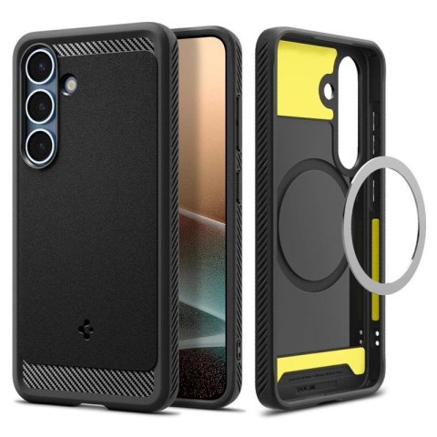 Spigen Rugged Armor Mag MagSafe - Etui do Samsung Galaxy S25 (Matte Black)