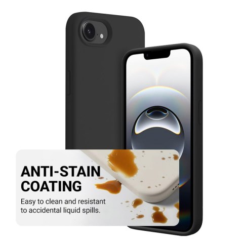 Crong Color Cover Magnetic - Etui iPhone 17e / 16e MagSafe (czarny)