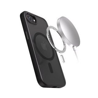 Crong Hybrid Frost MAG Cover - Etui iPhone 17e / 16e MagSafe (czarny)