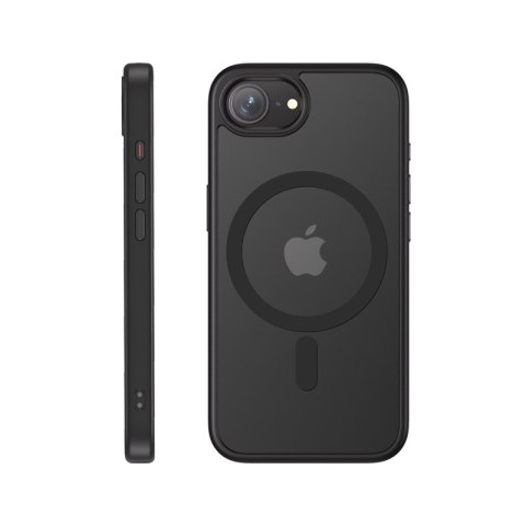 Crong Hybrid Frost MAG Cover - Etui iPhone 17e / 16e MagSafe (czarny)