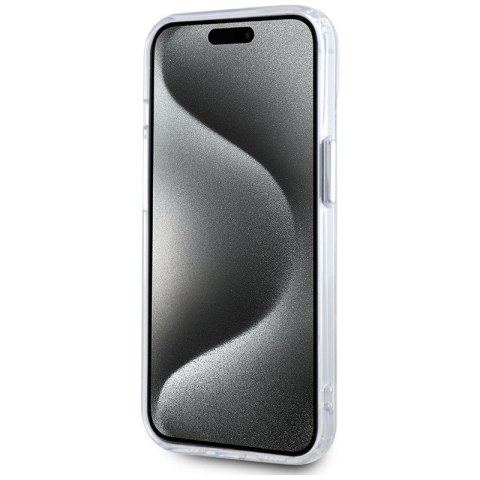 Karl Lagerfeld IML Metal Karl Head MagSafe - Etui do iPhone 15 Plus (biały)